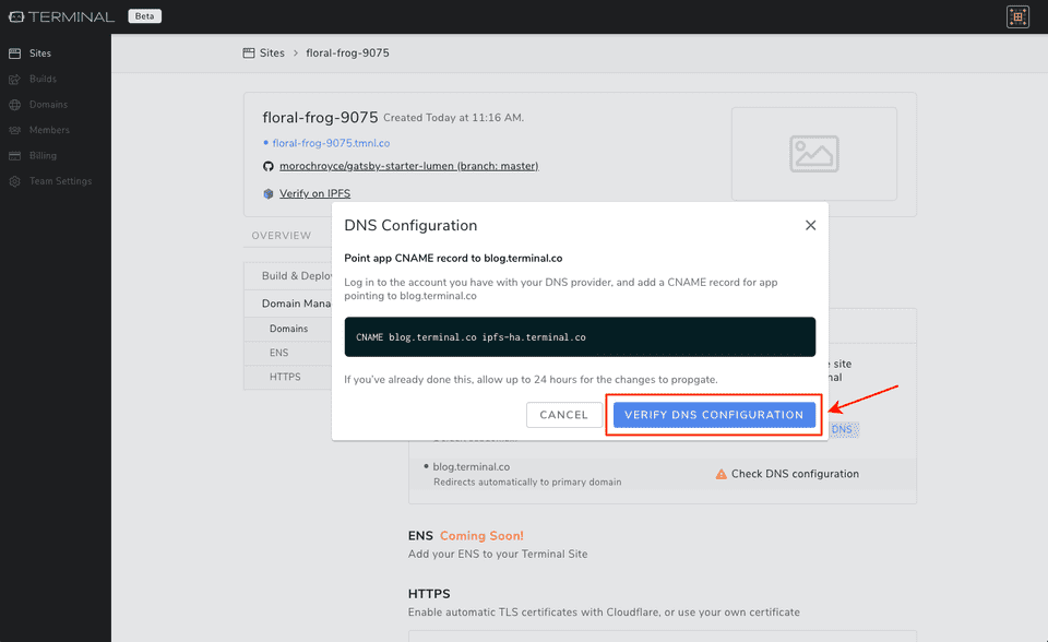 Verify DNS Config