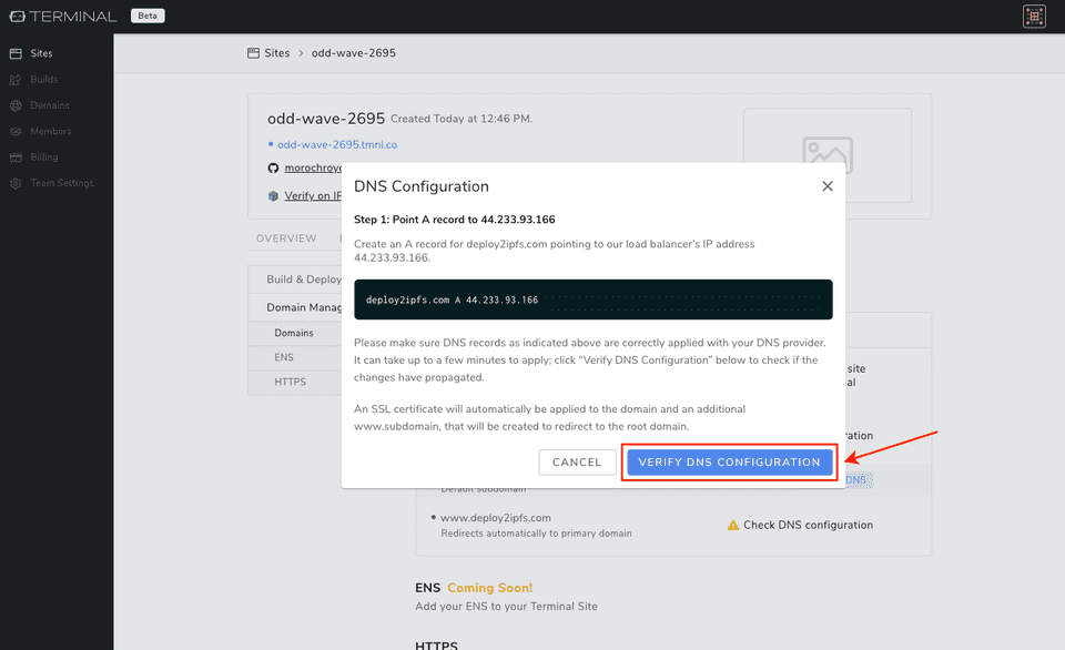 Verify DNS Config